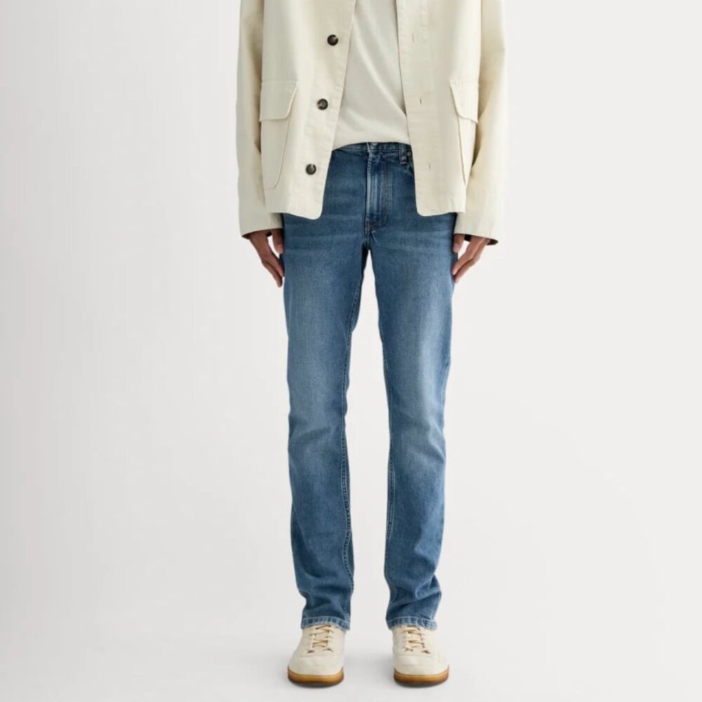 Everlane Men’s Slim Fit Organic Cotton Jeans – Light Blue – 34x32